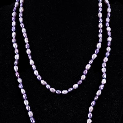 Sale Photo Thumbnail #343: Lavender Pearl Necklace