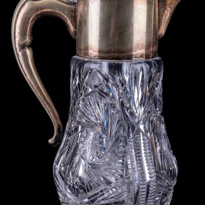 Sale Photo Thumbnail #163: Cut-Crystal Cooling Pitcher w/ SP Mounts