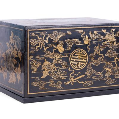 Sale Photo Thumbnail #198: Antique Chinese Lacquered Wood Box