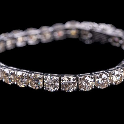 Sale Photo Thumbnail #564: 16 Carat Moissanite Sterling Silver Bracelet
