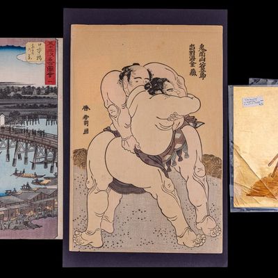 Sale Photo Thumbnail #283: Three Japanese Woodblock Prints