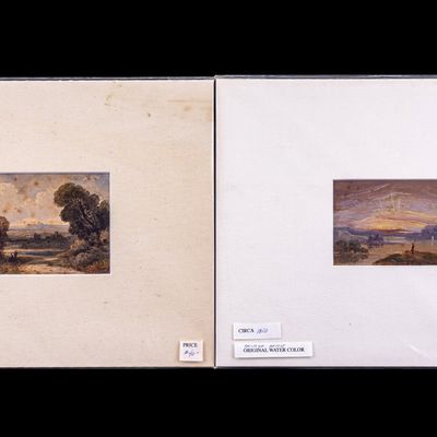 Sale Photo Thumbnail #70: Antique British Original Watercolor Landscapes (2)