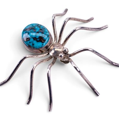 Sale Photo Thumbnail #396: Sterling Silver Spider Pin