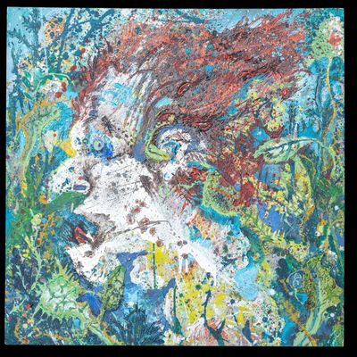 Sale Photo Thumbnail #284: Large Abstract Expressionist Oil on Canvas