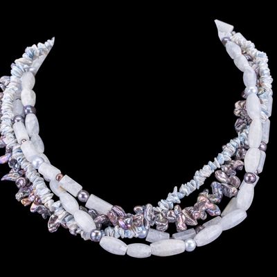 Sale Photo Thumbnail #491: Pearl and Quartz Necklace