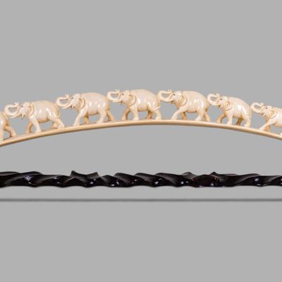Sale Photo Thumbnail #325: Antique Hand Carved Elephant Bridge