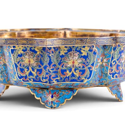 Sale Photo Thumbnail #205: 18th/19th C Chinese Cloisonne Censer
