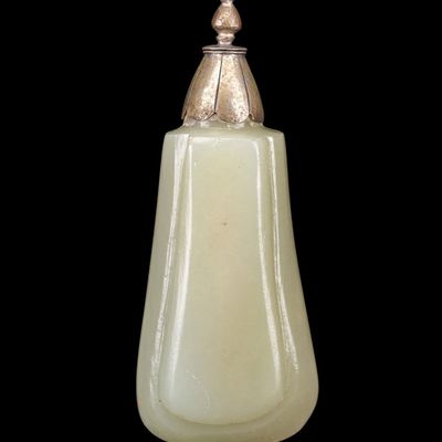 Sale Photo Thumbnail #240: Carved Green Hardstone Perfume Bottle
