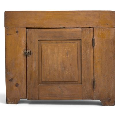 Sale Photo Thumbnail #47: 19th C Single Door Dry Sink