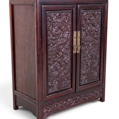 Sale Photo Thumbnail #318: Chinese Carved Jewelry Chest