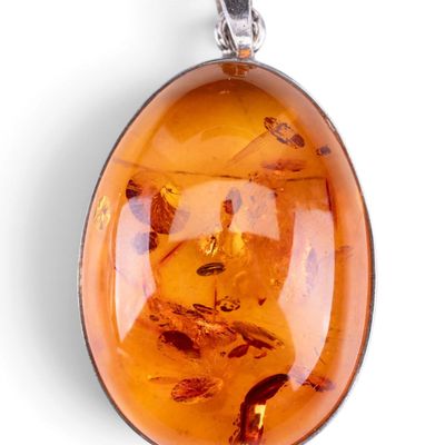 Sale Photo Thumbnail #376: Large Baltic Amber Pendant