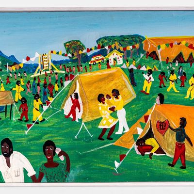 Sale Photo Thumbnail #117: Errol Darling Jamaican Folk Art Painting