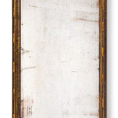 Sale Photo Thumbnail #59: Antique Giltwood Pier Mirror with Rosette Mounts