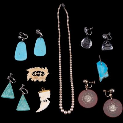 Sale Photo Thumbnail #358: Turquoise Jewelry and Pearls