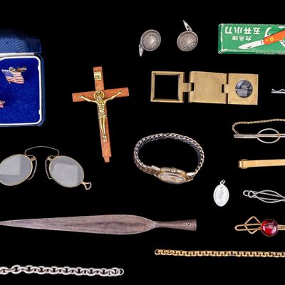 Sale Photo Thumbnail #336: Gruen Watch, Spectacles, Cufflinks, Knife & More