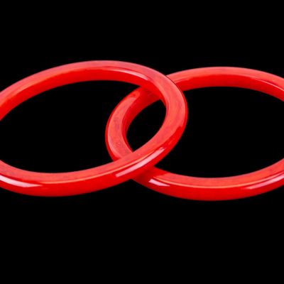 Sale Photo Thumbnail #342: Vintage Red Bakelite Bangles