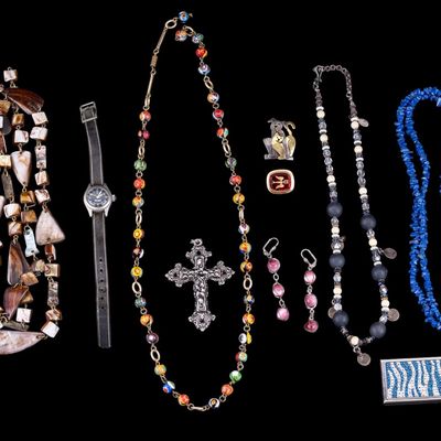 Sale Photo Thumbnail #335: Watches, Judith Leiber Compact, Bead Jewelry