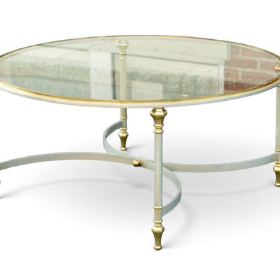 Sale Photo Thumbnail #29: Vintage Italian MCM Glass Top Coffee Table
