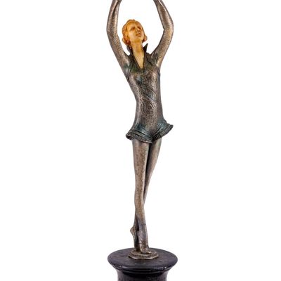 Sale Photo Thumbnail #291: Art Deco Bronze Figural Sculpture
