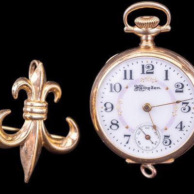 Sale Photo Thumbnail #514: Antique 14k Gold Ladies Pocket Watch