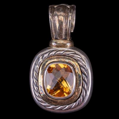 Sale Photo Thumbnail #538: Sterling and Gold David Yurman Pendant