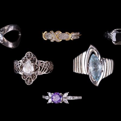 Sale Photo Thumbnail #590: 6 Sterling Silver Rings