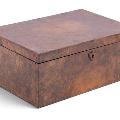 Sale Photo Thumbnail #278: Burlwood Document Box w/ Key