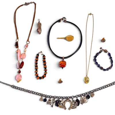 Sale Photo Thumbnail #348: Jewelry Group Including Amber