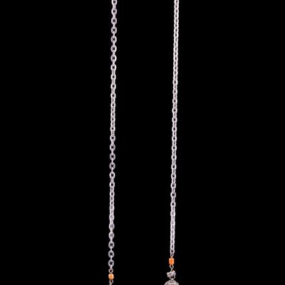 Sale Photo Thumbnail #548: Vintage Tribal Silver Ethnic Lariat Necklace