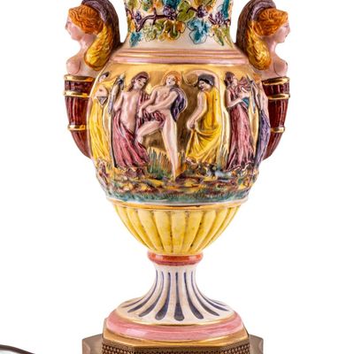 Sale Photo Thumbnail #139: High-Style Italian Gilt Figural Lamp