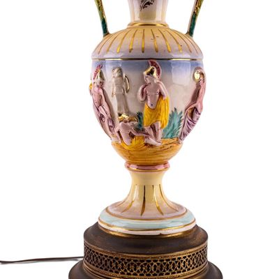 Sale Photo Thumbnail #140: Vintage Italian Figural Porcelain Table Lamp
