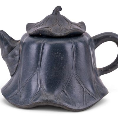 Sale Photo Thumbnail #223: Chinese Yixing Zisha "Flower-Ware" Teapot