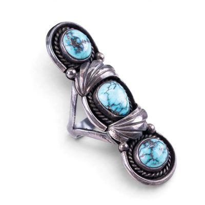 Sale Photo Thumbnail #406: Native American Turquoise Ring