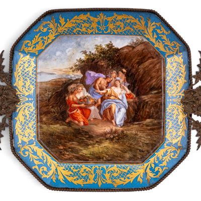 Sale Photo Thumbnail #298: Chateau des Songes France Hand-Painted Plate