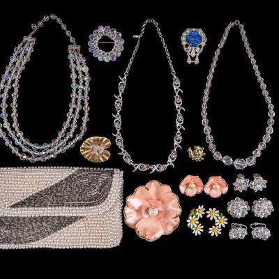 Sale Photo Thumbnail #438: Vintage Clip Earrings and Jewelry