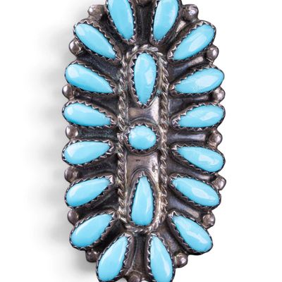 Sale Photo Thumbnail #404: P. Jones Turquoise Petit Point Ring