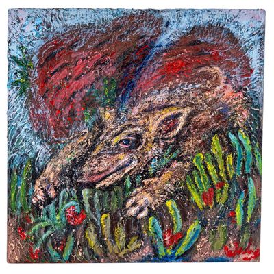 Sale Photo Thumbnail #104: Impasto Oil on Canvas, signed Wiley