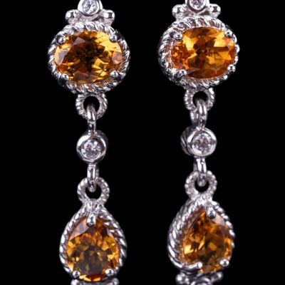 Sale Photo Thumbnail #527: Sterling Silver Judith Ripka Earrings
