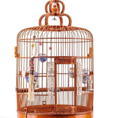 Sale Photo Thumbnail #153: Chinese Decorative Bird Cage w/ Carved Accents