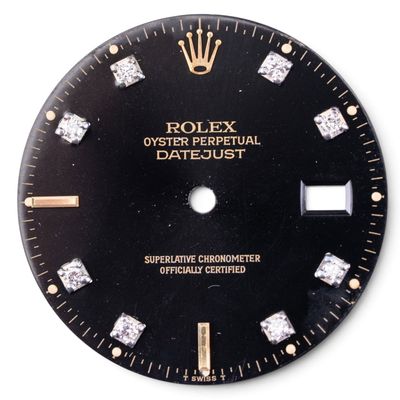Sale Photo Thumbnail #618: Custom After Market Black Diamond Rolex Dial
