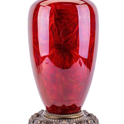 Sale Photo Thumbnail #135: Japanese Ginbari Enameled Table Lamp