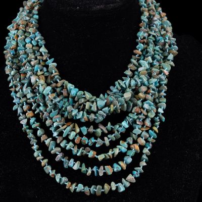 Sale Photo Thumbnail #393: Multi Strand Turquoise Necklace