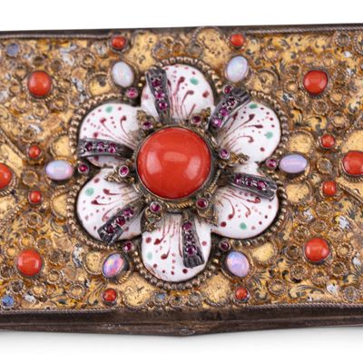 Sale Photo Thumbnail #598: Rare Antique Sterling Silver Snuff Box