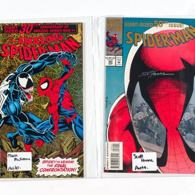 Sale Photo Thumbnail #34: 2 Spider-Man Comic Books Signed by Illustrators