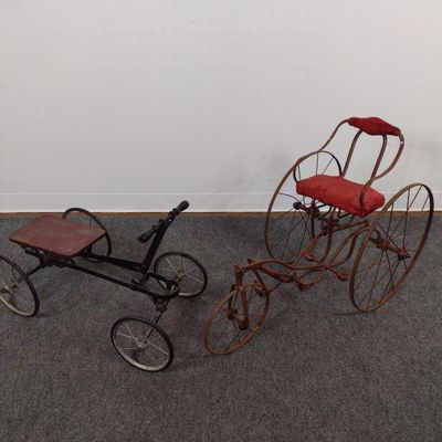 Sale Photo Thumbnail #194: Antique Tricycle and Child's Riding Toy