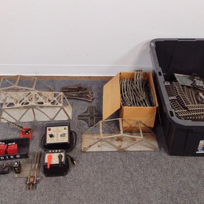 Sale Photo Thumbnail #236: O Gauge Track incl Marx Tin Bridges