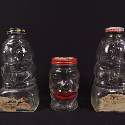 Sale Photo Thumbnail #309: 3 Antique Glass Bottle Banks