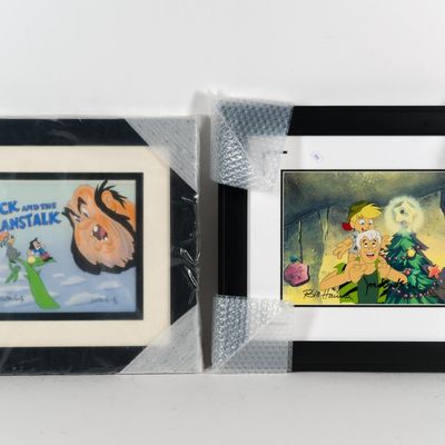 Sale Photo Thumbnail #43: 2 Vintage Cartoon Animation Art incl. Jack and the Beanstalk
