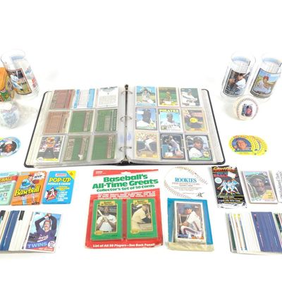 Sale Photo Thumbnail #183: 1980's & 1990's Baseball Cards & Signed Baseball