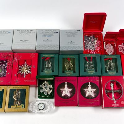Sale Photo Thumbnail #7: 20 Waterford Crystal Ornaments